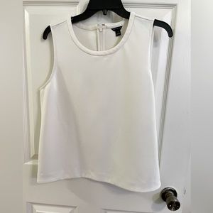Ann Taylor White Shell Tank Top